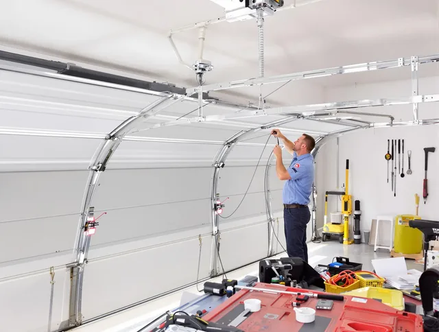 Garage door cable repair service by East Hampton Garage Door Repair in East Hampton