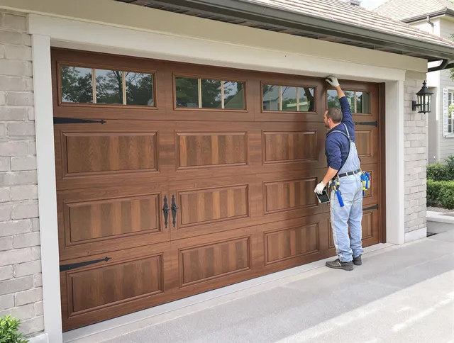 Custom garage door showcase by East Hampton Garage Door Repair in East Hampton