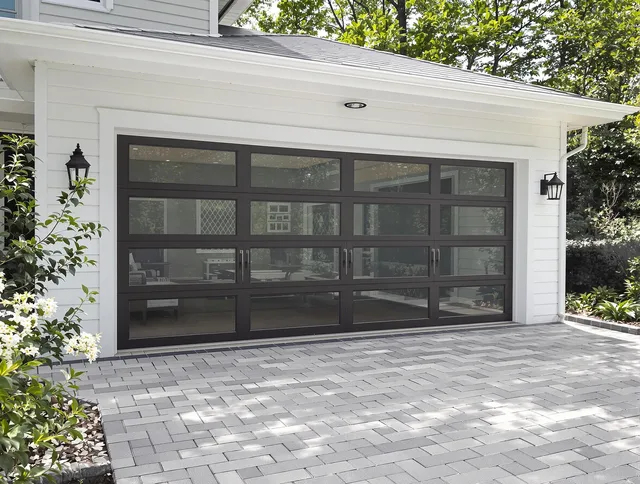 East Hampton Garage Door Repair design specialist presenting custom garage door options to East Hampton homeowner